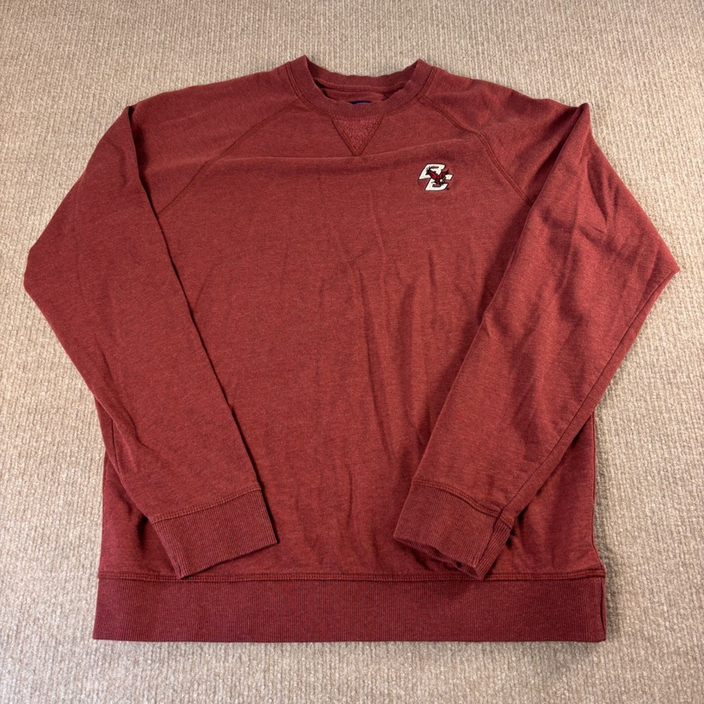 Johnnie-O Freeman Boston College Eagles Crewneck Sweatshirt Maroon Mens Sz Small
